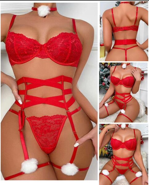 Ensemble Lingerie Sexy Rouge