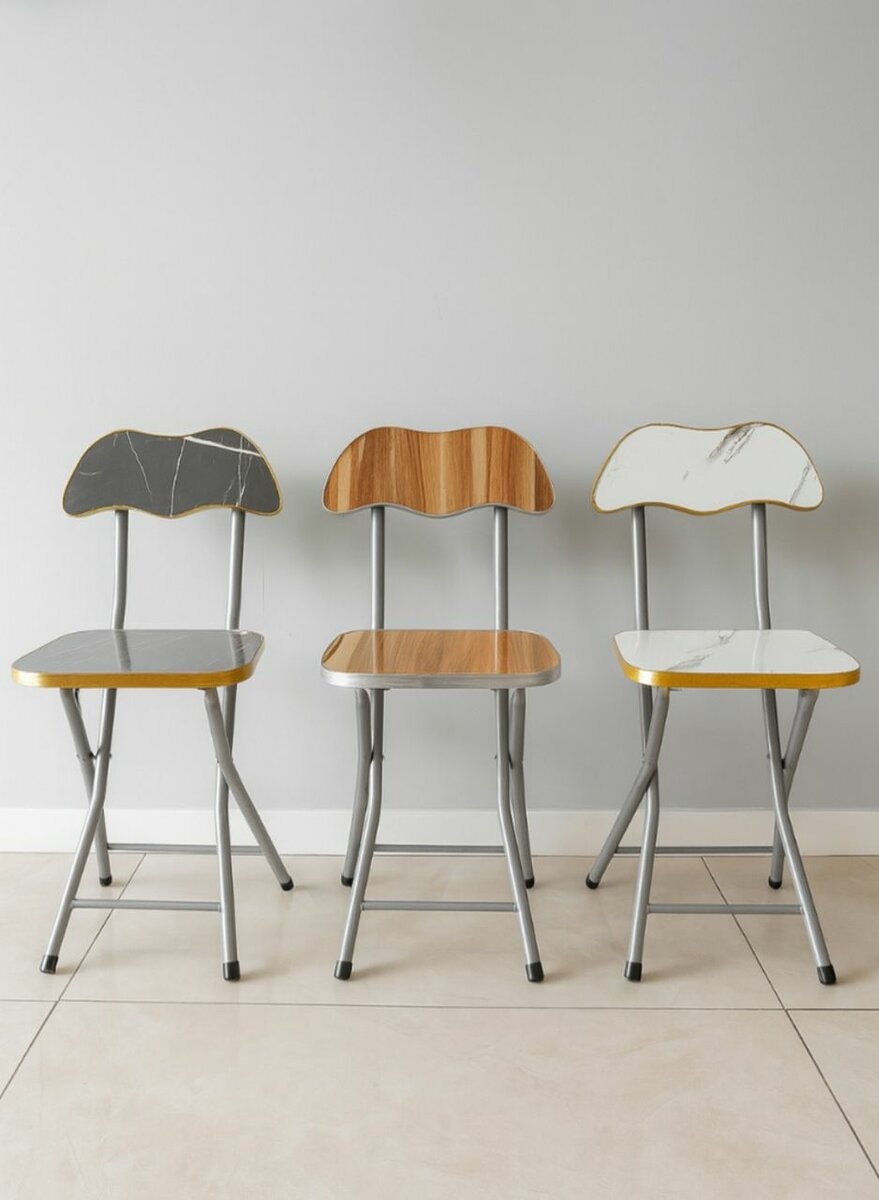 Chaises pliantes en bois élégant