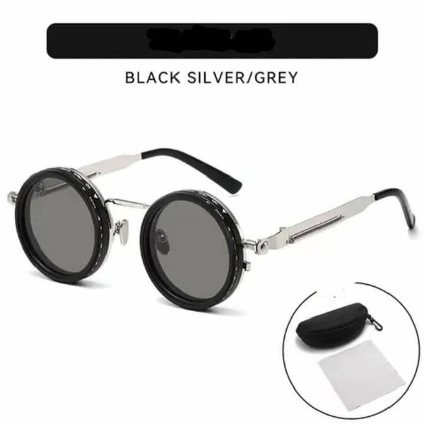 Lunettes Rétro Rondes Noires