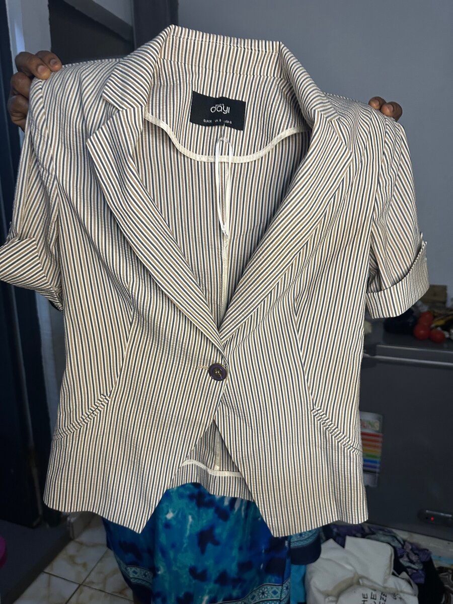 Veste rayée élégante femme