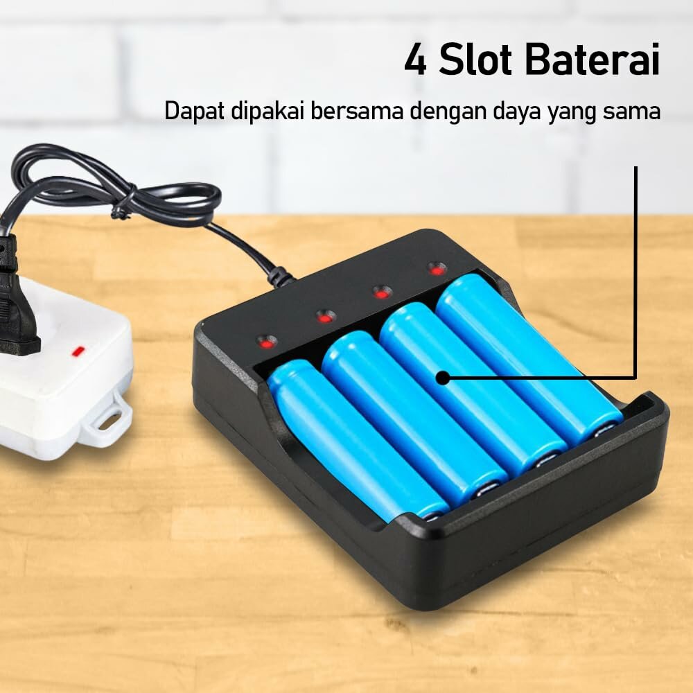 Chargeur 4 Slots Li-ion