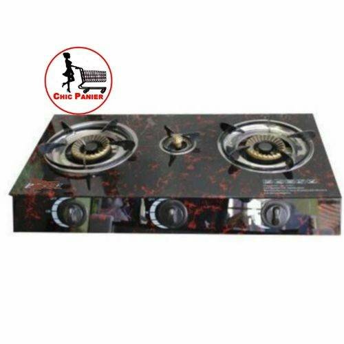 Cuisinière à Gaz 3 Feux Vitré Allumage Automatique