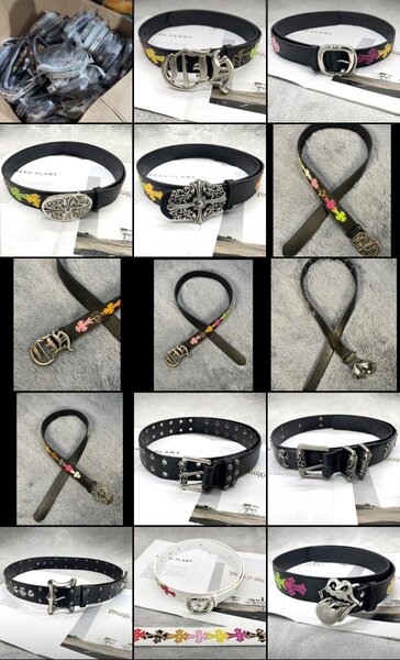 Ceinture en cuir avec boucles tendance
