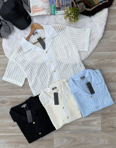 Chemise en dentelle estivale