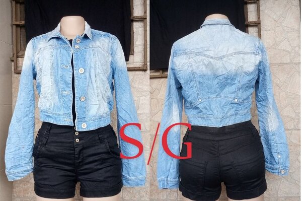 Veste en jean court tendance