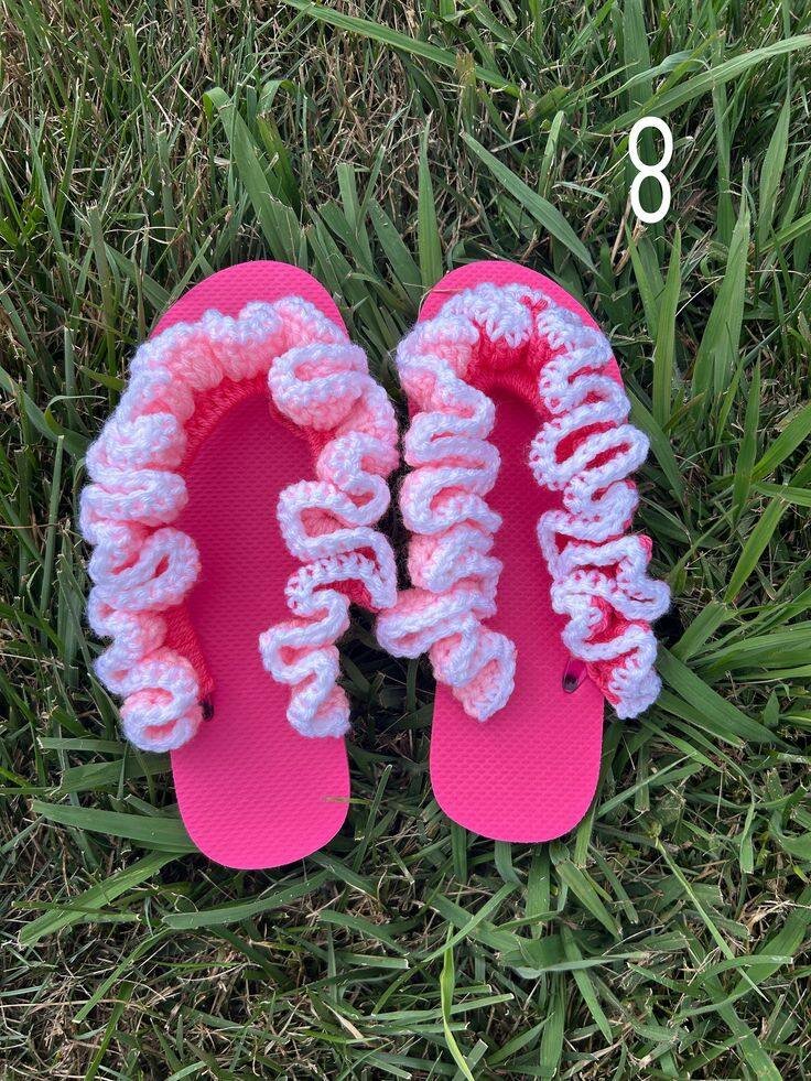 Tongs crochet uniques