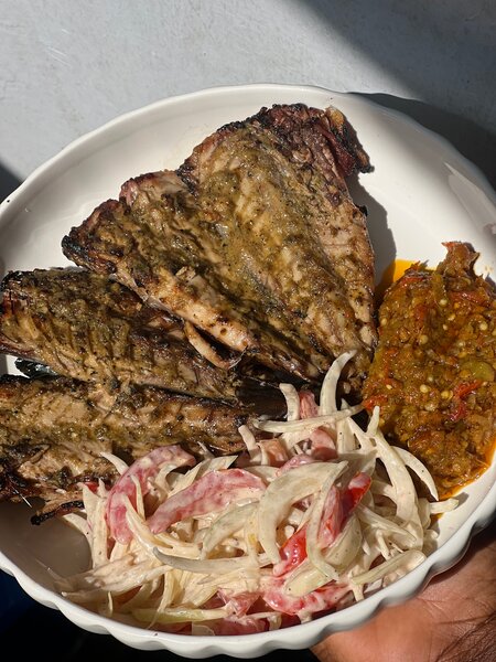 Poisson grillé délicieux