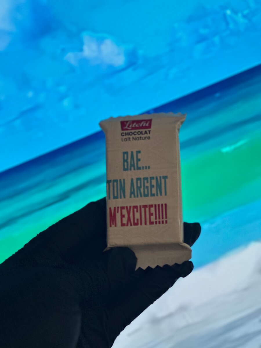 Chocolat Litchi amusant