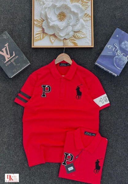 Polo rouge masculin