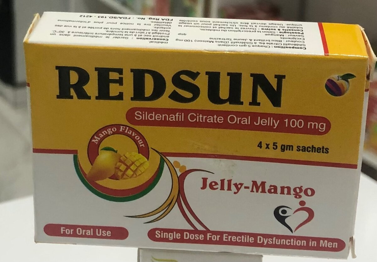 REDSUN JELLY SACHETS 4,s