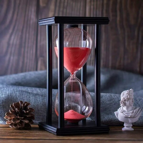 60 Minutes Wooden Hourglass Sand Clock Sandglass