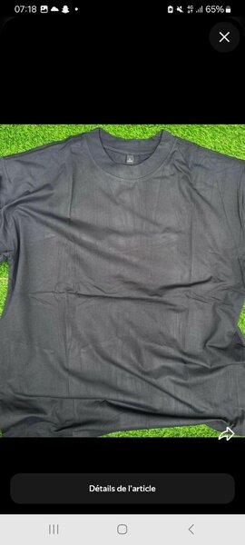 T-shirt basique noir unisexe