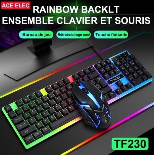 Clavier et Souris RGB Gamer
