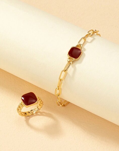 Bracelet et bague en or