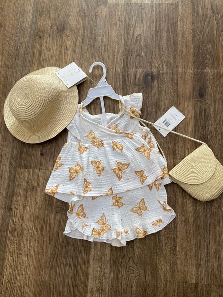 Ensemble d'été fille papillons