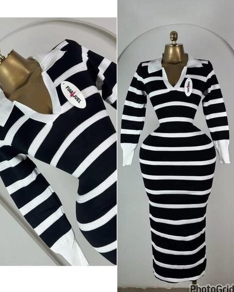 Robes élégantes en crochet et rayées