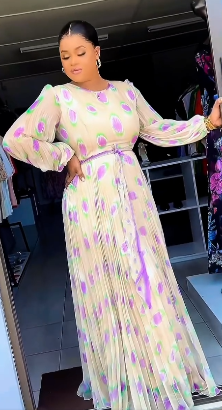 Women's long dress with print