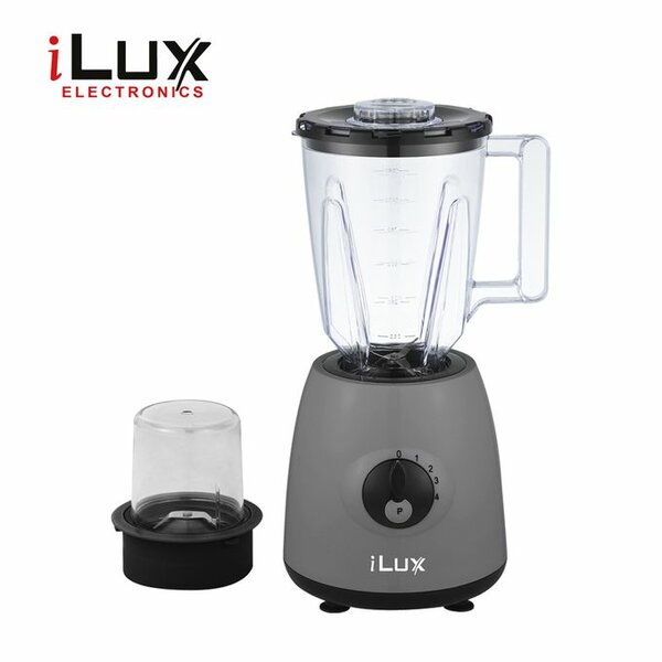 Ilux Blender & Grinder - 2 En 1- LX-375 - Bol 1.5 L - 300W - Noir