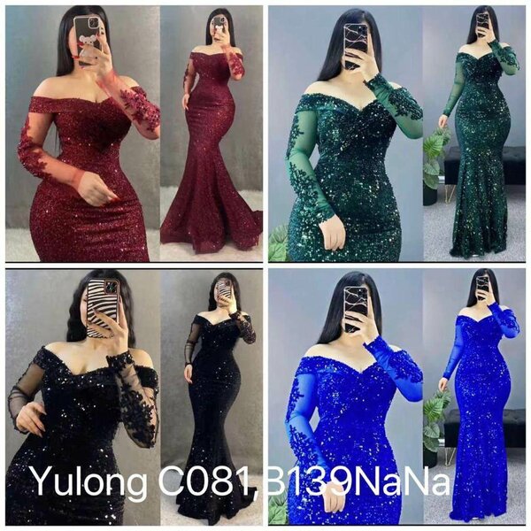 Robe de soirée scintillante