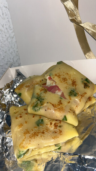 Crêpes fromage salée