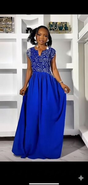 Robe longue imprimée chic