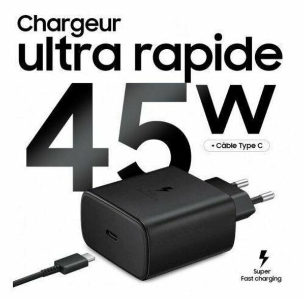 Chargeur USB-C 45W Ultra Rapide