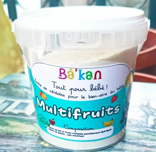 Farine de Céréales Multifruts Bébé