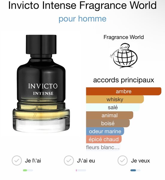 Parfum Homme Invicto Intense