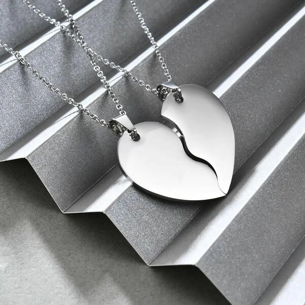Couple heart Locket Chain
