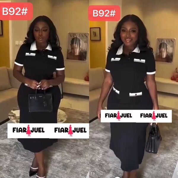 Jolie robe en streich  pour femmes