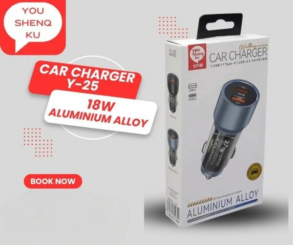 YOUSHENQKU Car Charger 3.1A Y14 - Fast Charging