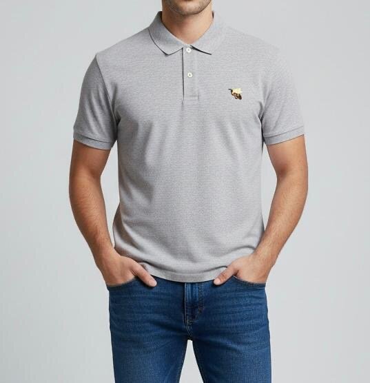 Polo homme gris élégant