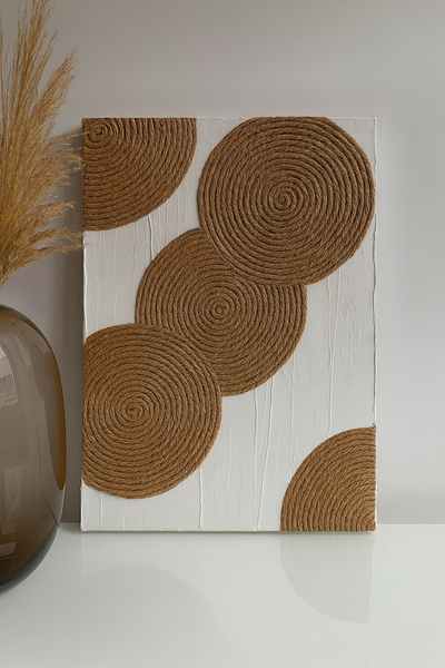 Tableau mural en corde