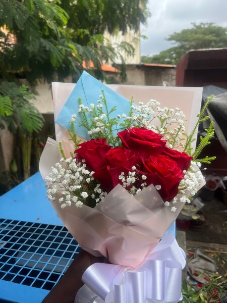 Bouquet de roses rouges séduisant