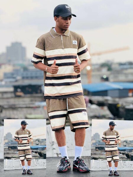 Ensemble de sport rayé