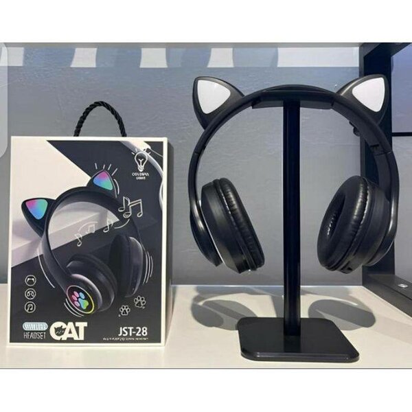 Casque sans fil oreilles de chat LED