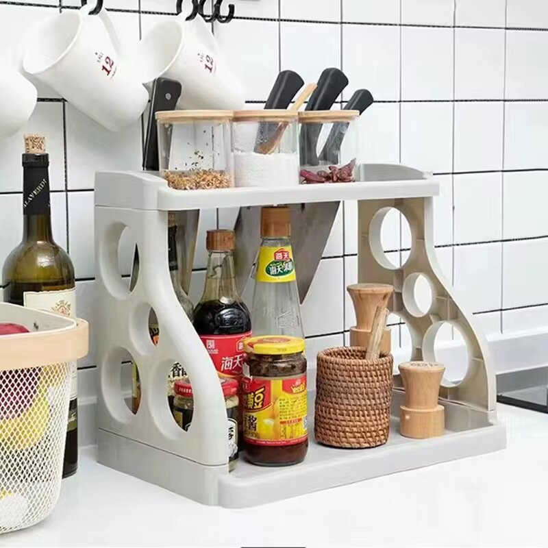 Spice rack with knife holder