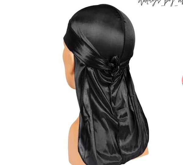 Durag en Satin Noir