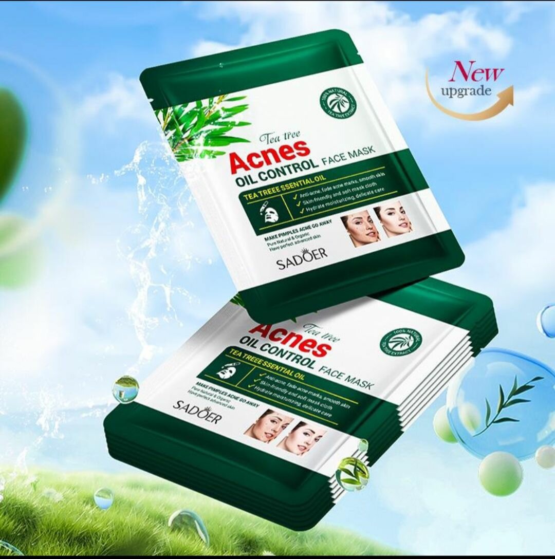 Tea tree acne control facial masks