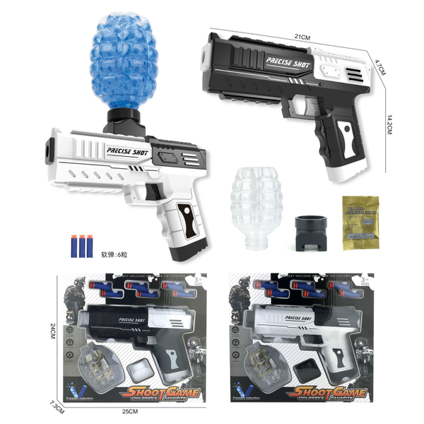 Soft bullet gun with orbs