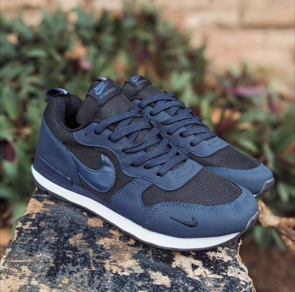 Baskets confort bleu homme