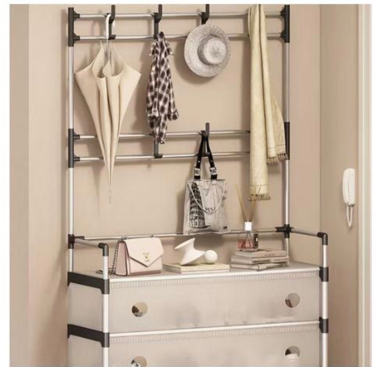 Portemanteau avec rangements