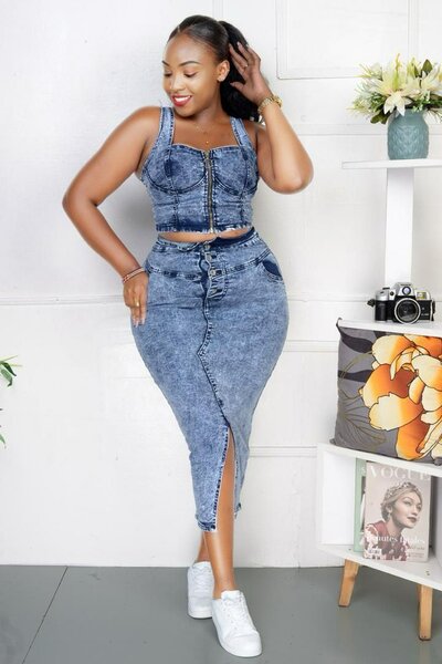 Très chic ensemble jeans qualité top S M L XL 2XL