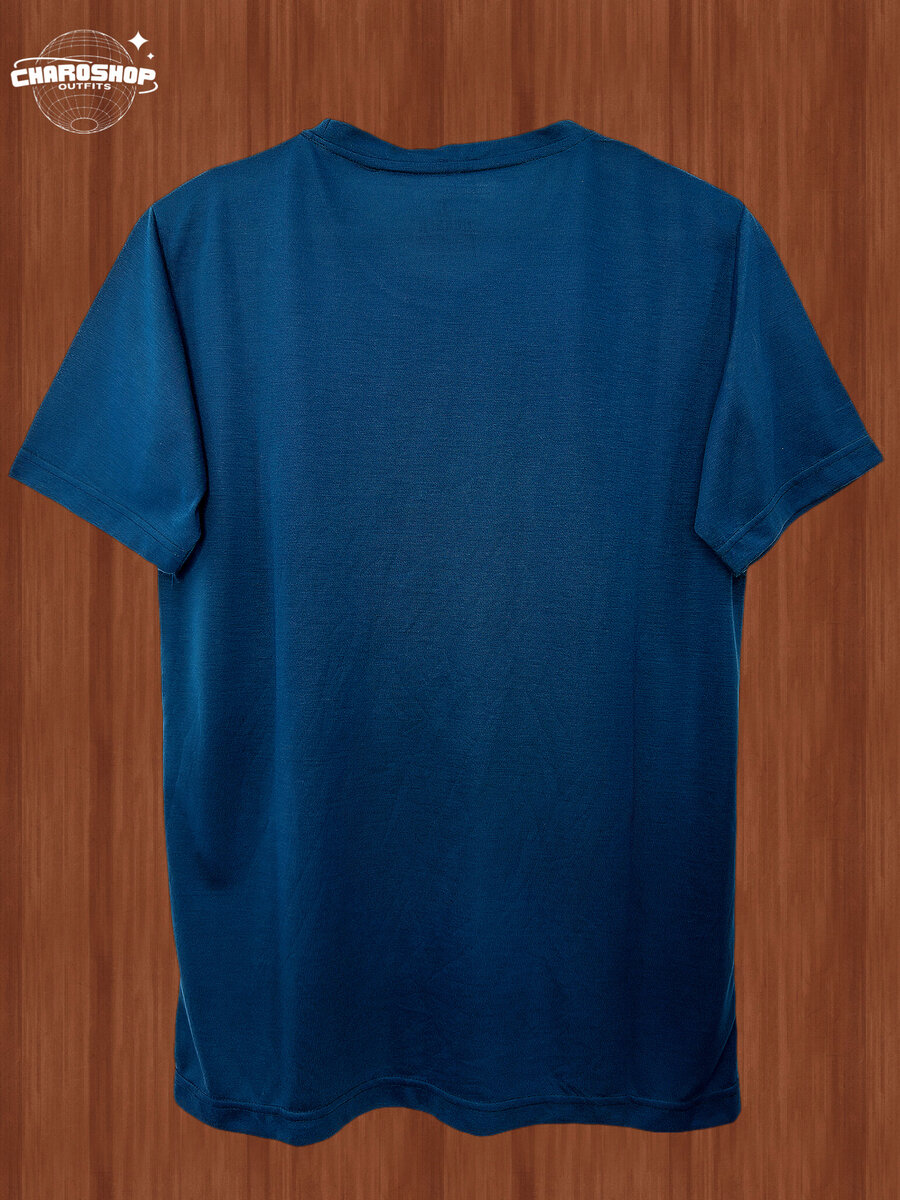 T-shirt Bleue Imprimée unisexe