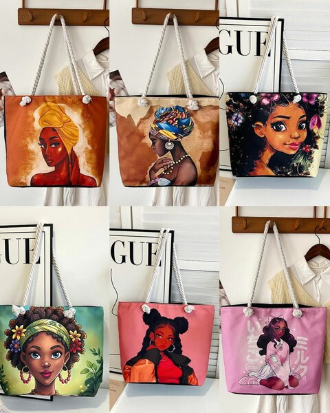 Sac fourre-tout artistique coloré