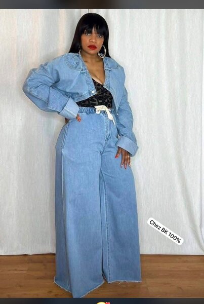 Look denim tendance femme