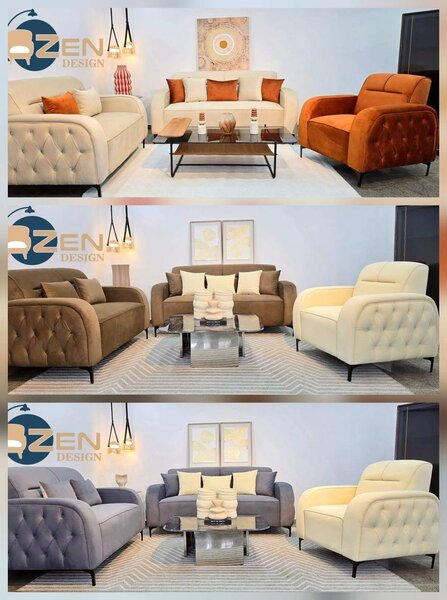 Ensemble canapé et fauteuils Zen Design