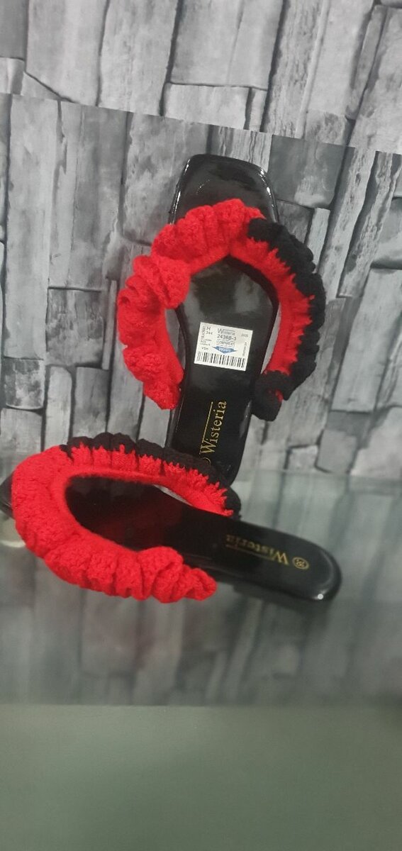 Tongs élégantes en crochet