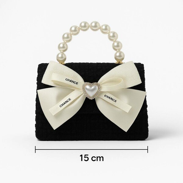 Sac à main élégant perles