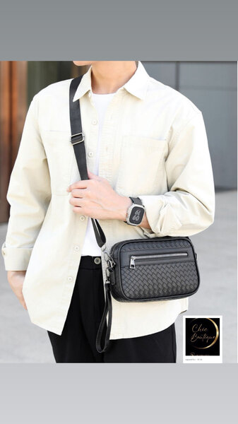 Sac bandoulière homme élégant